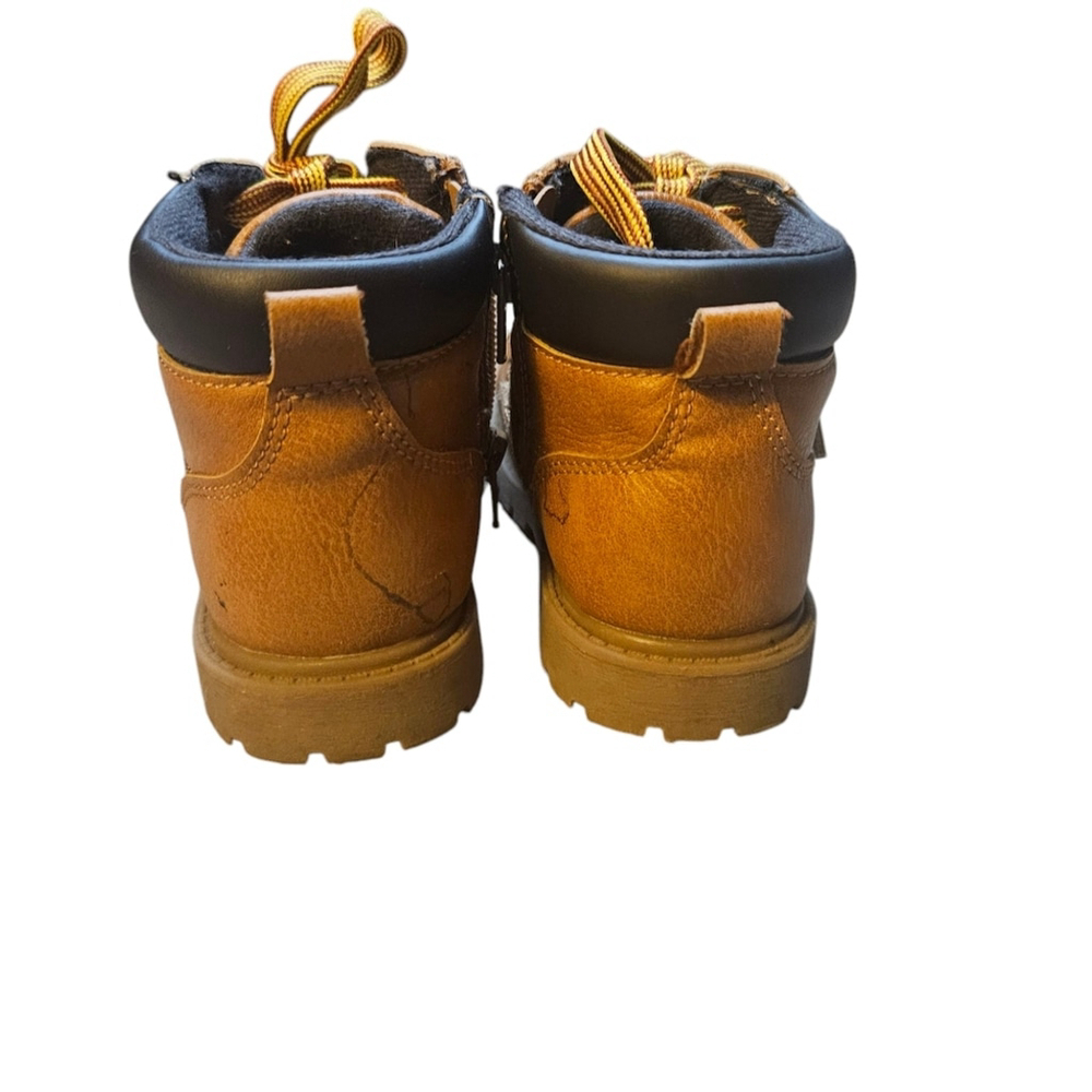 Carter's 11 Tan High-Top Faux Leather Boots - Picture 4 of 9
